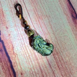 Black Obsidian Pi Xiu Car Keychain / Bag Charm—Protection· Wealth· Luck
