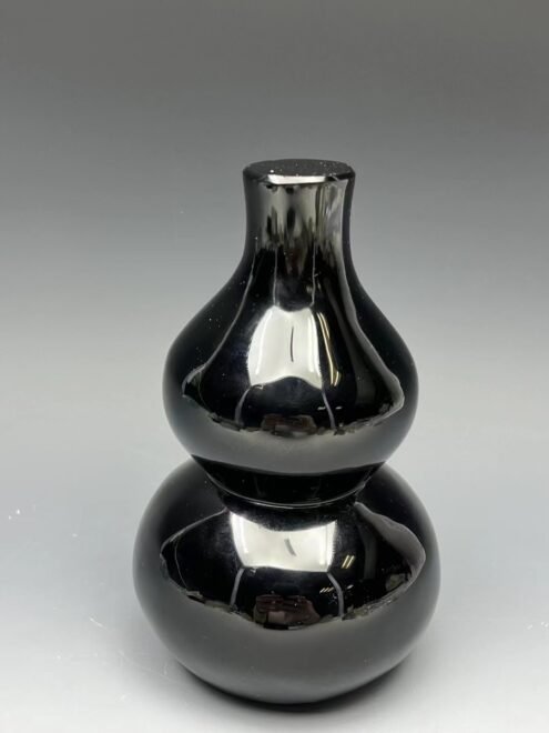 Black Obsidian Gourd Display Piece - Feng Shui Symbol（Protection·Abundance·Harmony） - Image 6
