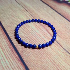 Lapis Lazuli & 18K Gold Bracelet – Wisdom · Truth · Protection