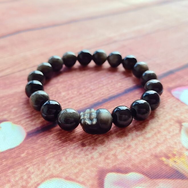 Silver Obsidian with Pi Xiu Bracelet - Protect·Prosper·Transform - Image 8