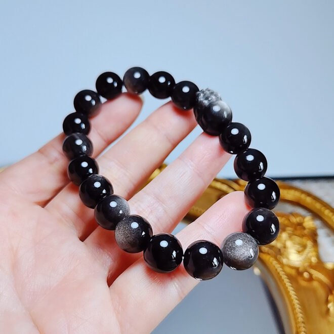 Silver Obsidian with Pi Xiu Bracelet - Protect·Prosper·Transform - Image 5