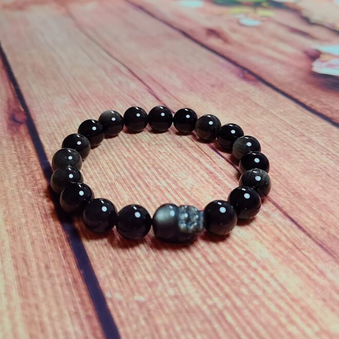 Silver Obsidian with Pi Xiu Bracelet - Protect·Prosper·Transform - Image 3