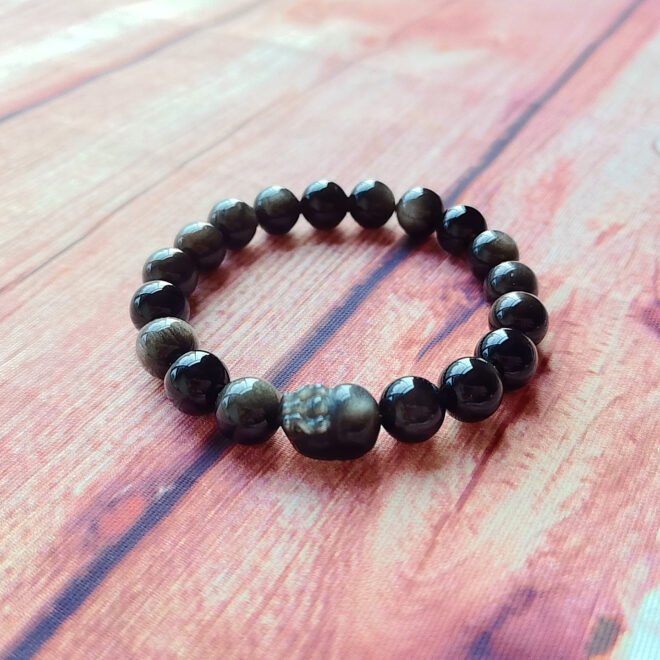 Silver Obsidian with Pi Xiu Bracelet - Protect·Prosper·Transform - Image 2
