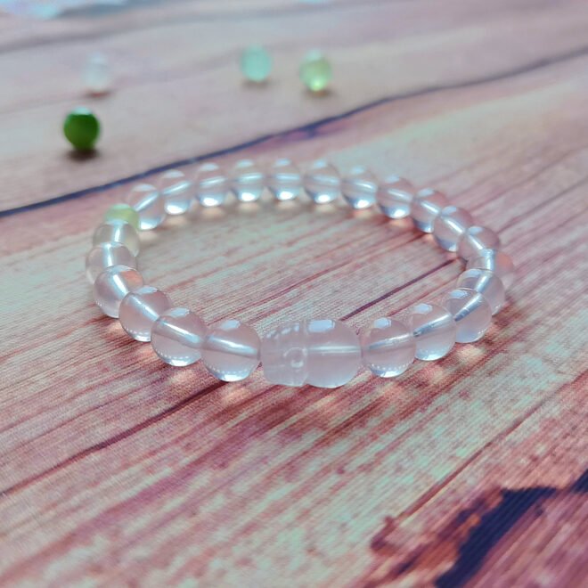 Rose Quartz with Pi Xiu & Prehnite Bracelet - Love·Wealth·Harmony - Image 7
