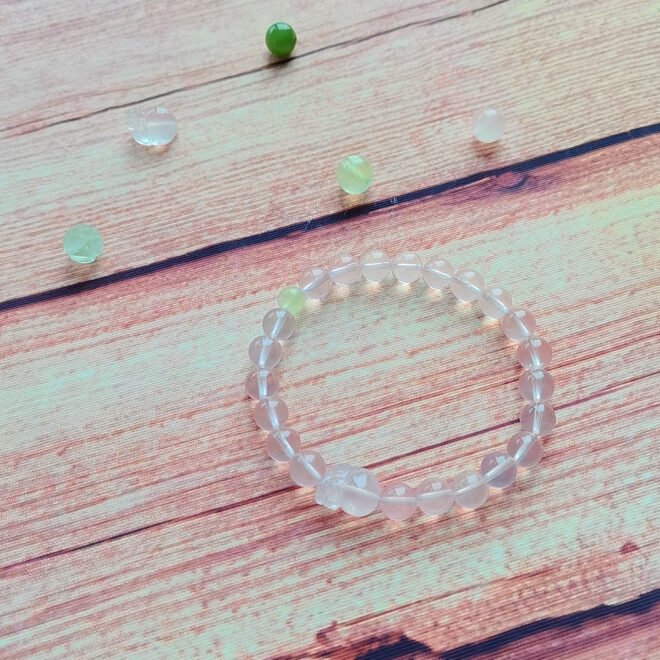 Rose Quartz with Pi Xiu & Prehnite Bracelet - Love·Wealth·Harmony - Image 6