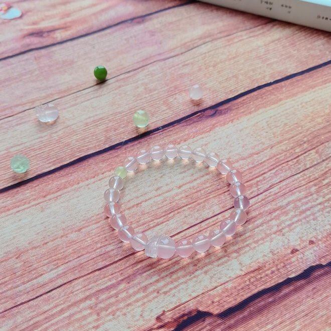 Rose Quartz with Pi Xiu & Prehnite Bracelet - Love·Wealth·Harmony - Image 5