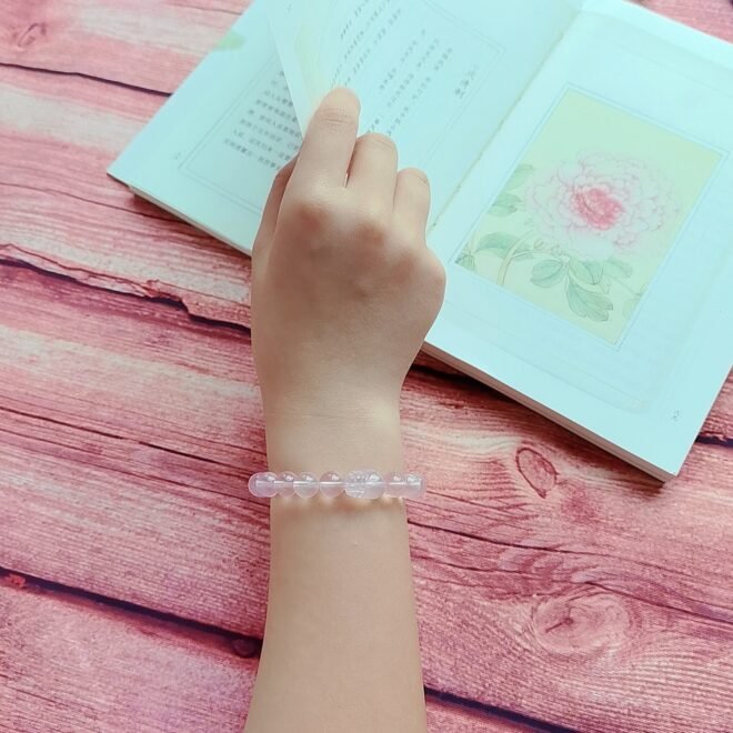 Rose Quartz with Pi Xiu & Prehnite Bracelet - Love·Wealth·Harmony - Image 3