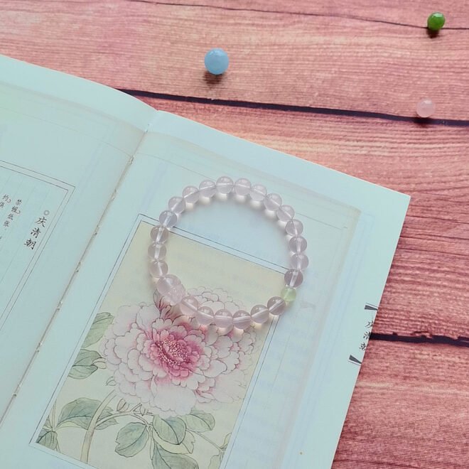 Rose Quartz with Pi Xiu & Prehnite Bracelet - Love·Wealth·Harmony - Image 2
