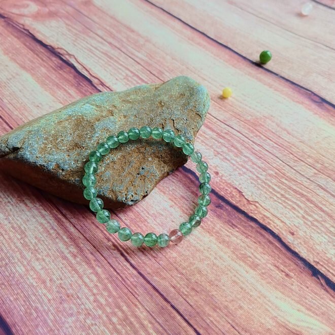 Green Strawberry Quartz with Red Strawberry Quartz Bracelet - Love·Harmony·Manifest - Image 4